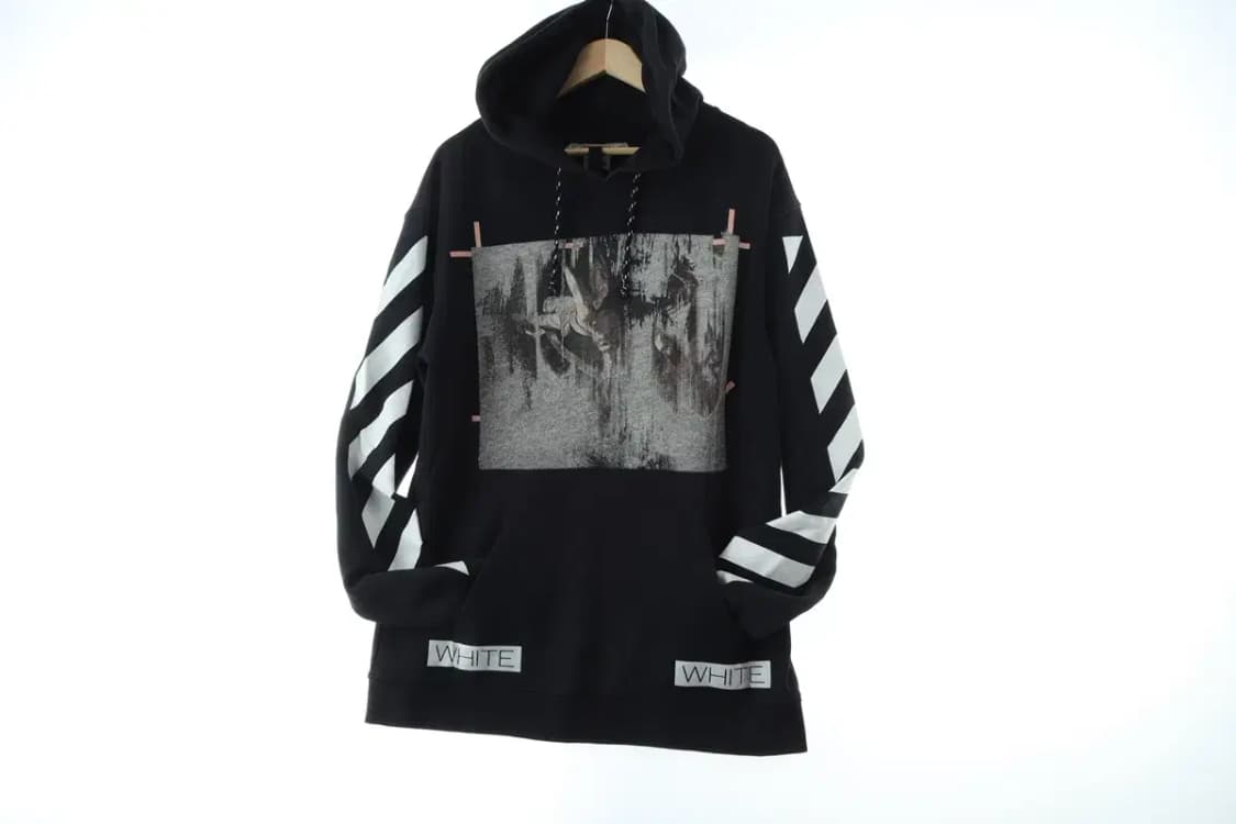 (L-XL) 오프화이트 후드티셔츠 카라바조 블랙 10 꼬르소-16D30 상품이미지2