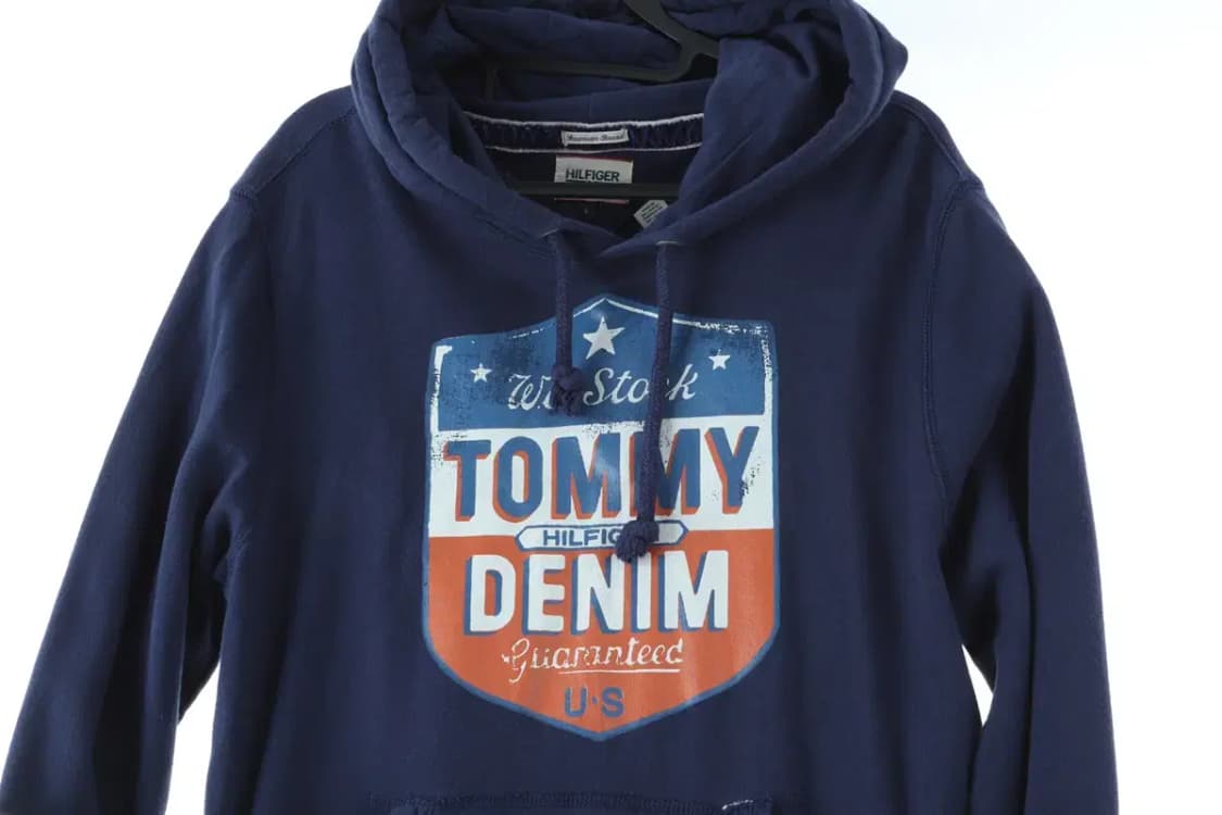 (L) 타미힐피거 후드티셔츠 네이비 빅로고 올드스쿨-16D31 상품이미지3