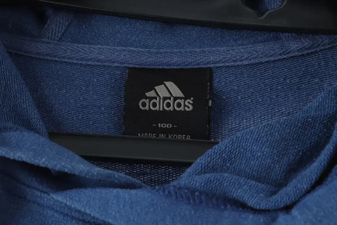 (L-XL) 아디다스 후드티셔츠 사용감 블루 올드스쿨-16D32 상품이미지6