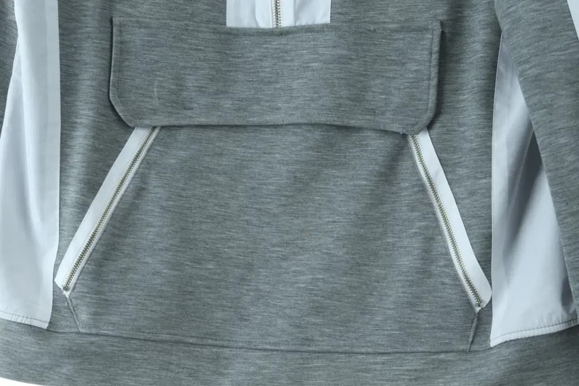 W(F) 지프 후드티셔츠 아노락 나일론 배색 그레이-16D34 상품이미지7