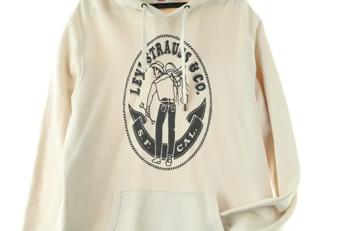 (L-2XL) 리바이스 후드티셔츠 희귀 매물 아이보리-16D35 상품이미지4