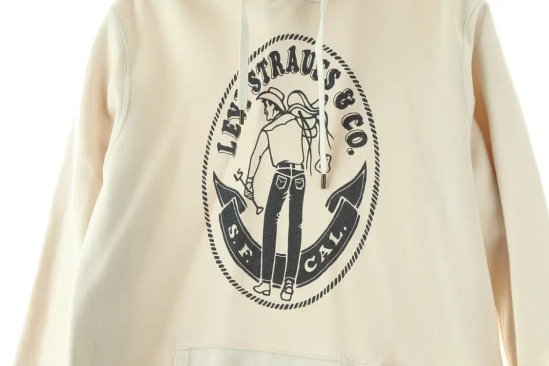 (L-2XL) 리바이스 후드티셔츠 희귀 매물 아이보리-16D35 상품이미지6