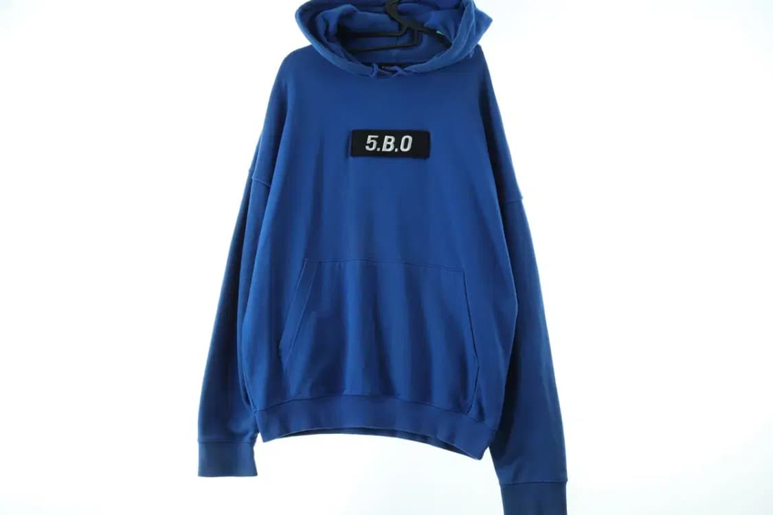 (L-2XL) 오아이오아이 후드티셔츠 박시 블루 로고-16D36 상품이미지2