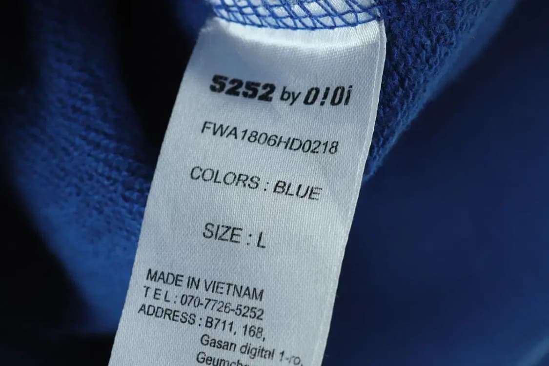 (L-2XL) 오아이오아이 후드티셔츠 박시 블루 로고-16D36 상품이미지8