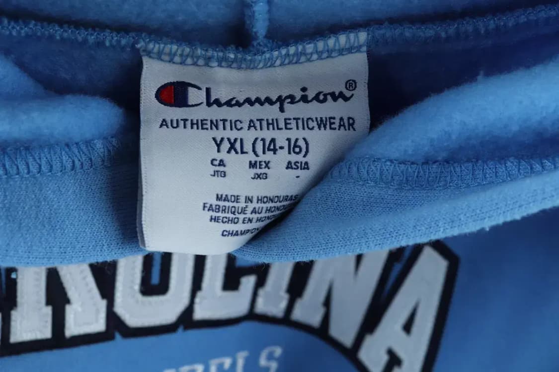 W(S) 챔피온 후드티셔츠 기모 하늘 따듯 희귀-16D37 상품이미지5