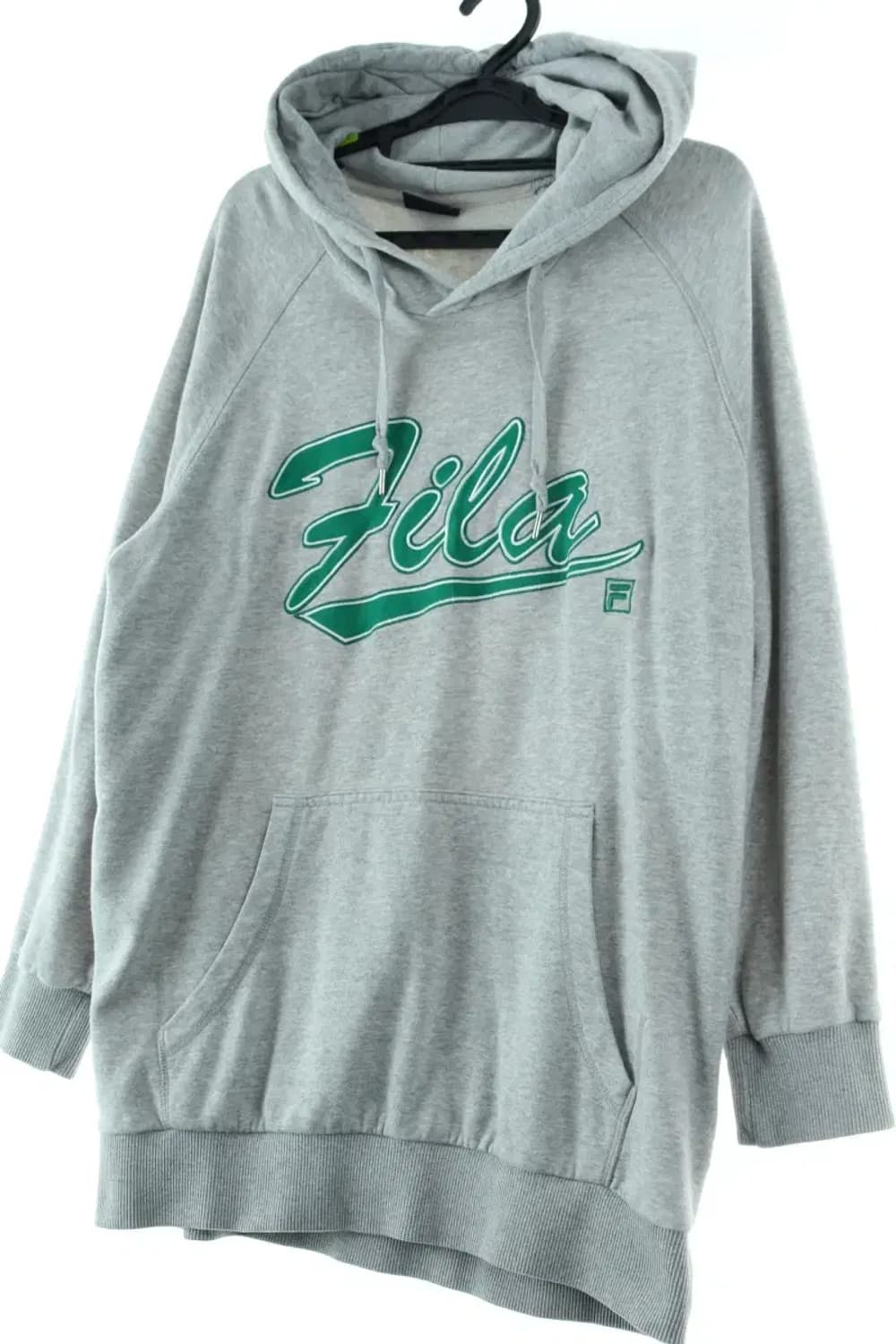 W(XL) 휠라 후드티셔츠 그레이 그린로고 올드스쿨-16D38 상품이미지1