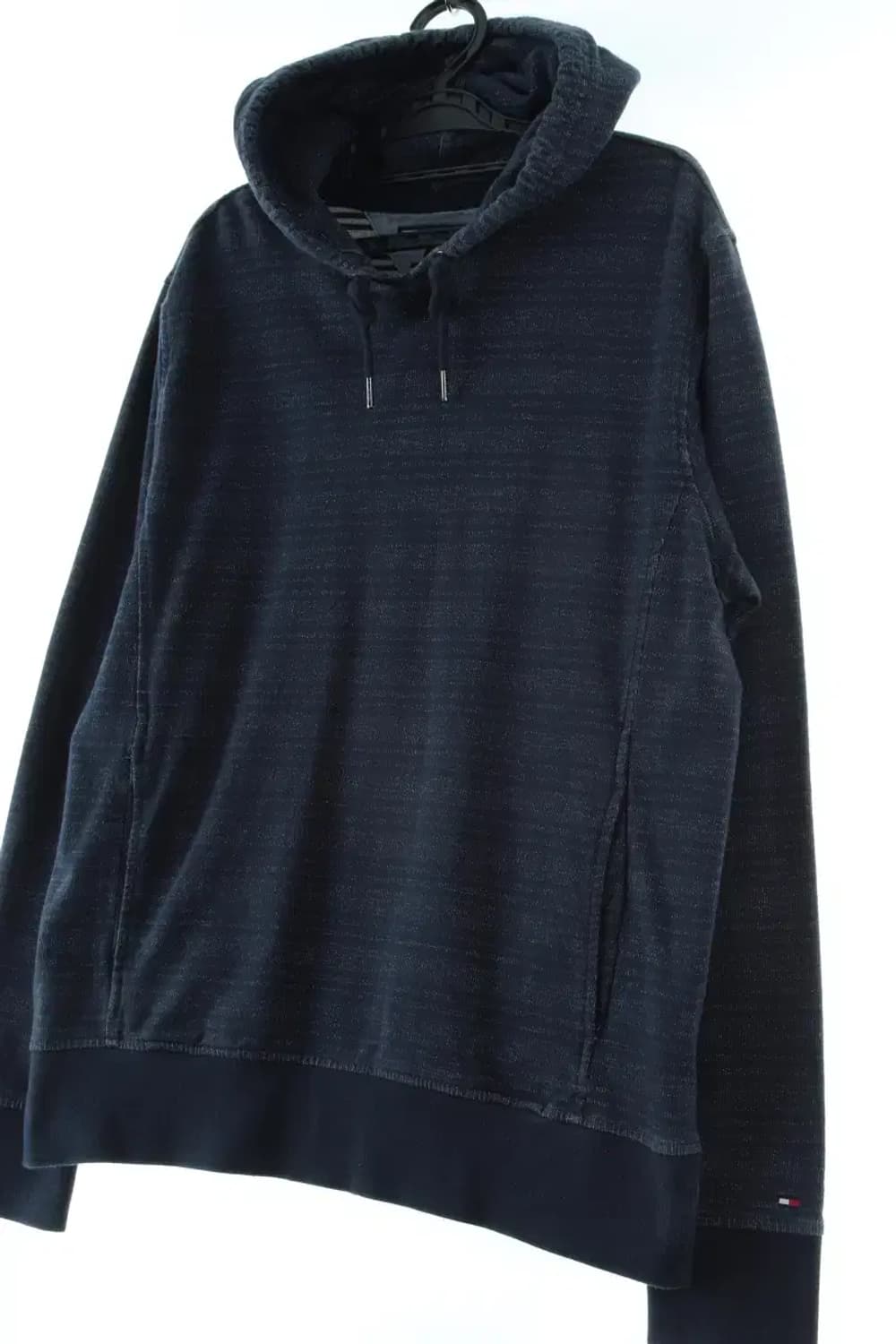 (L-XL) 타미힐피거 후드티셔츠 스트라이프 기모 아메카지-16D3A 상품이미지1