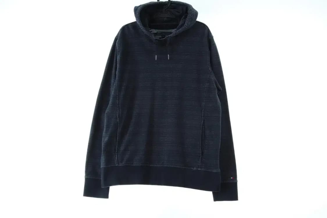 (L-XL) 타미힐피거 후드티셔츠 스트라이프 기모 아메카지-16D3A 상품이미지2