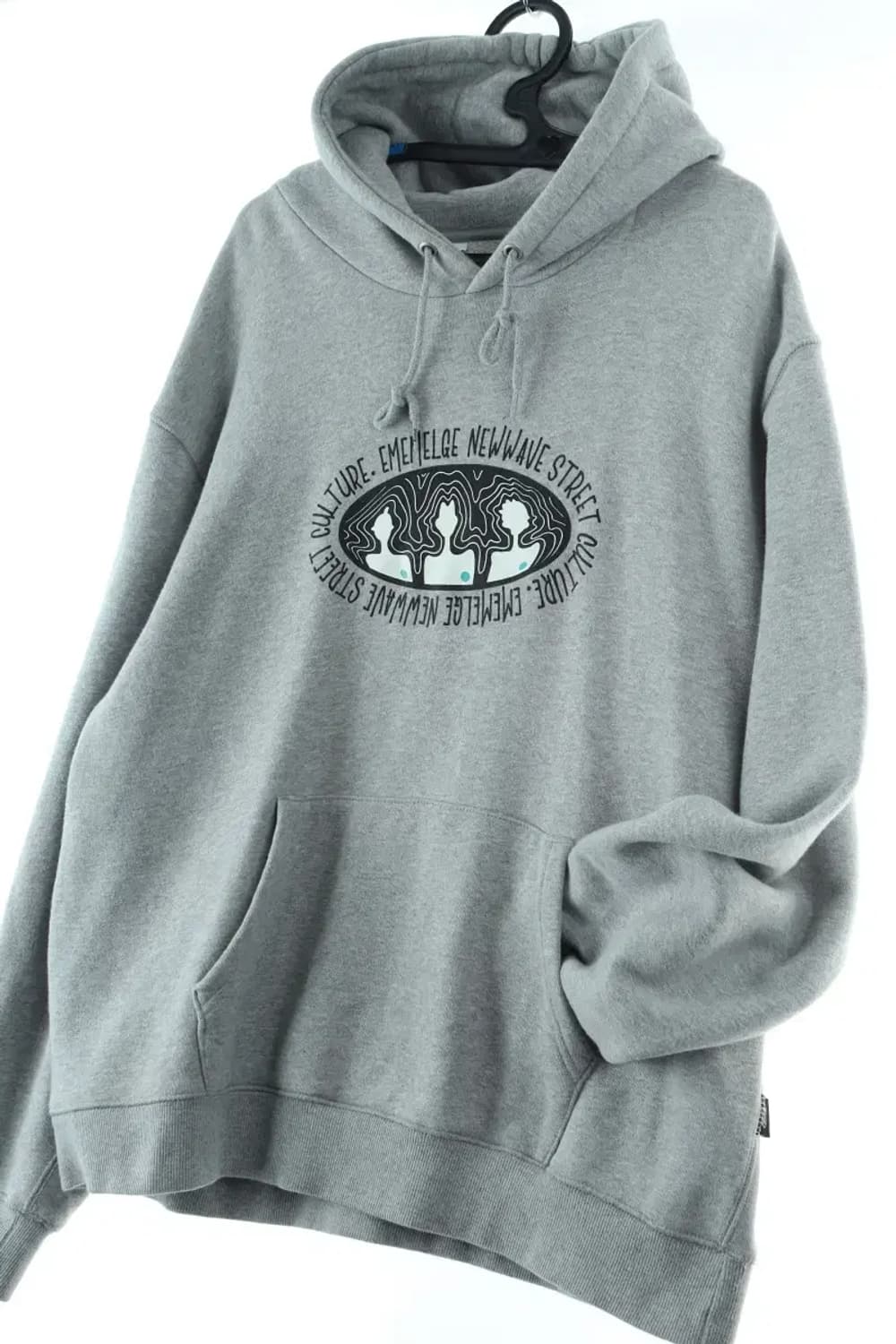 (L-2XL) 엠엠엘지 후드티셔츠 박시 기모 헤비 그레이-16D3F 상품이미지1