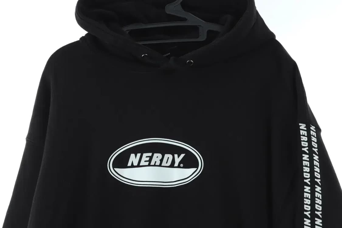(M-XL) 널디 후드티셔츠 사이드포인트 블랙 올드스쿨-16D40 상품이미지4