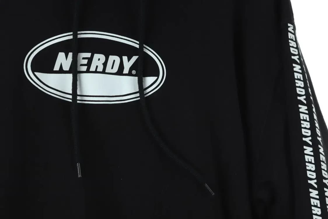 (M-XL) 널디 후드티셔츠 사이드포인트 블랙 올드스쿨-16D40 상품이미지8