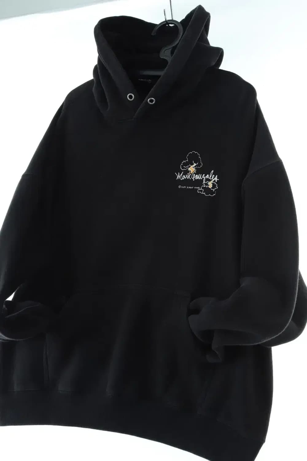 (L-XL) 마크곤잘레스 후드티셔츠 사용감 박시 블랙-16D41 상품이미지1