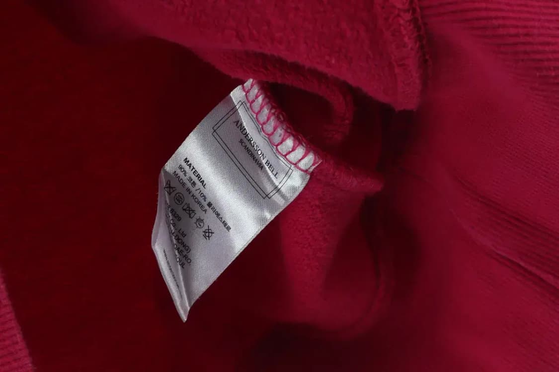 W(M-L) 앤더슨벨 후드티셔츠 사용감 핑크 스웻-16D43 상품이미지7