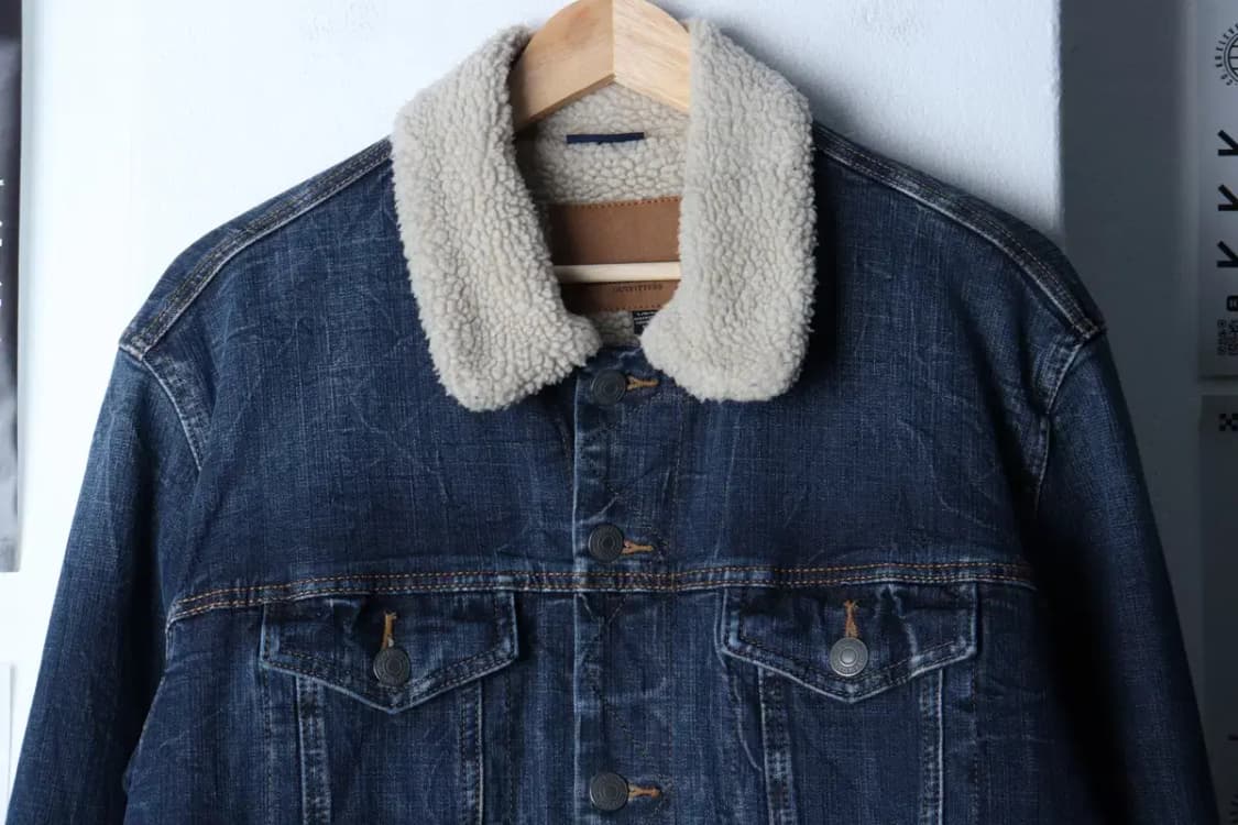 (L-XL) 아메리칸 이글 집업 바람막이 점퍼자켓 데님 청-16D8A 상품이미지3