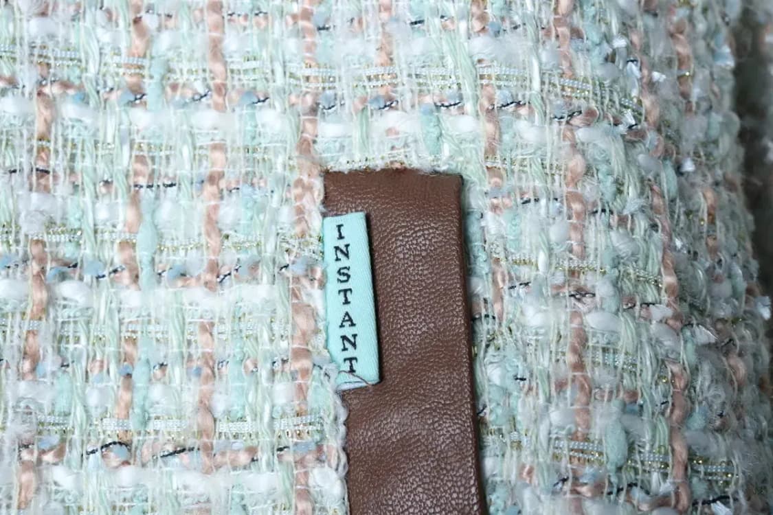 W(M) 인스턴트펑크 집업 바람막이 점퍼자켓 트위드 봄버-16D8B 상품이미지5