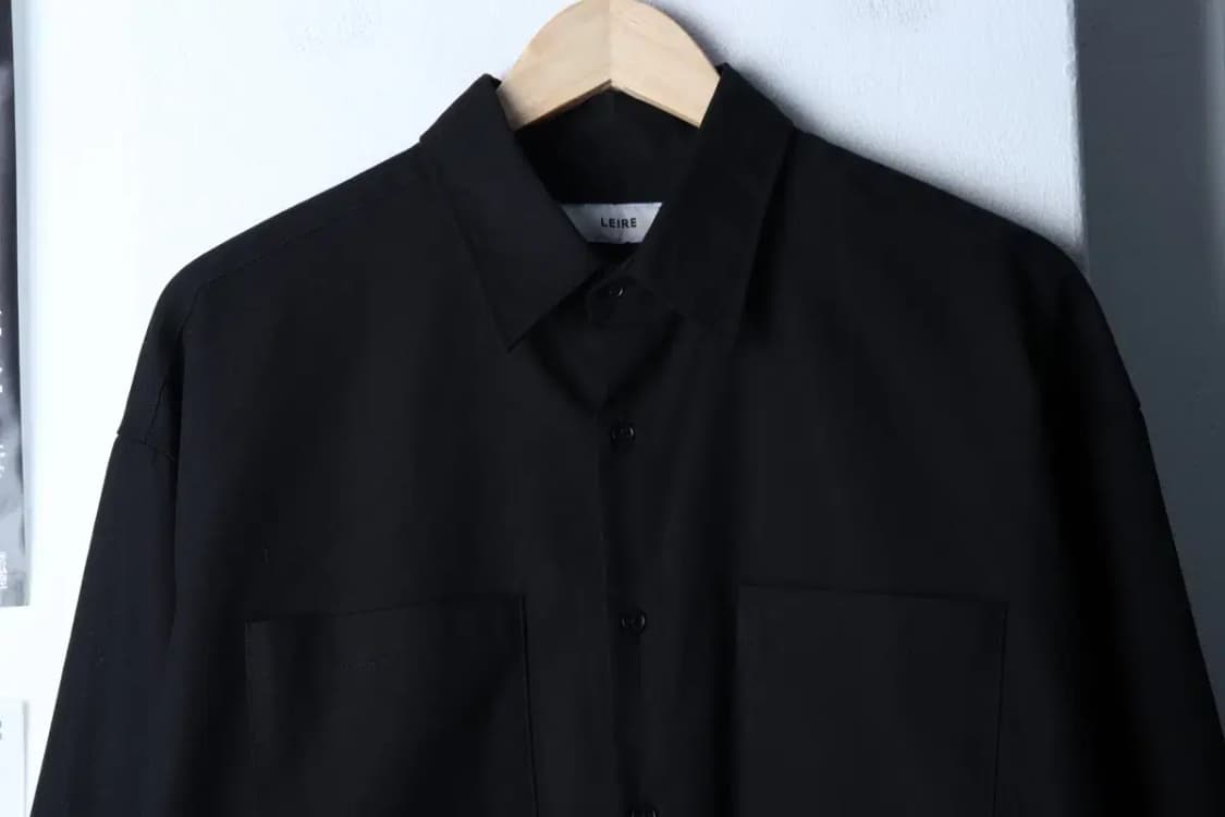 (XL-2XL) 르아르 셔츠 남방 빅사이즈 워크 블랙 놈코어-16D8E 상품이미지3