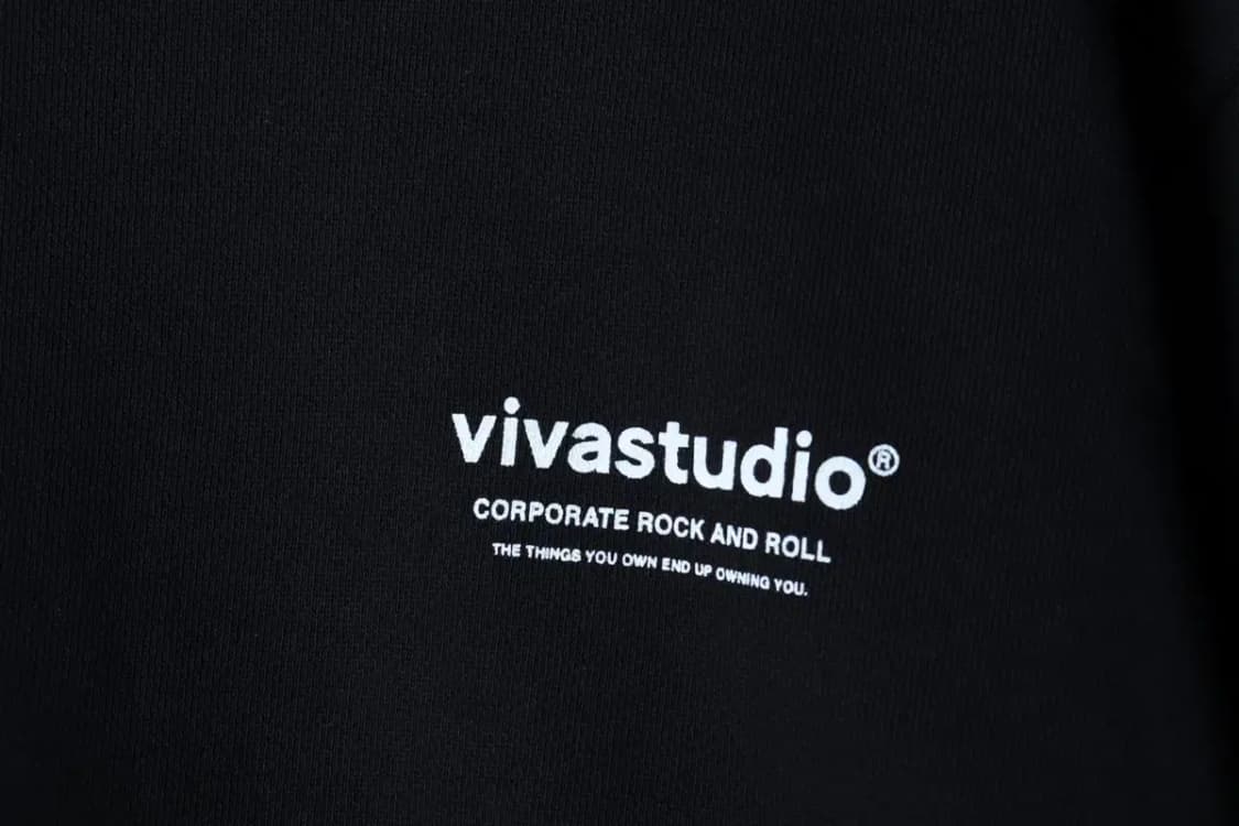 (L-XL) 비바스튜디오 맨투맨 티셔츠 스몰로고 블랙 올드스쿨-16D95 상품이미지5