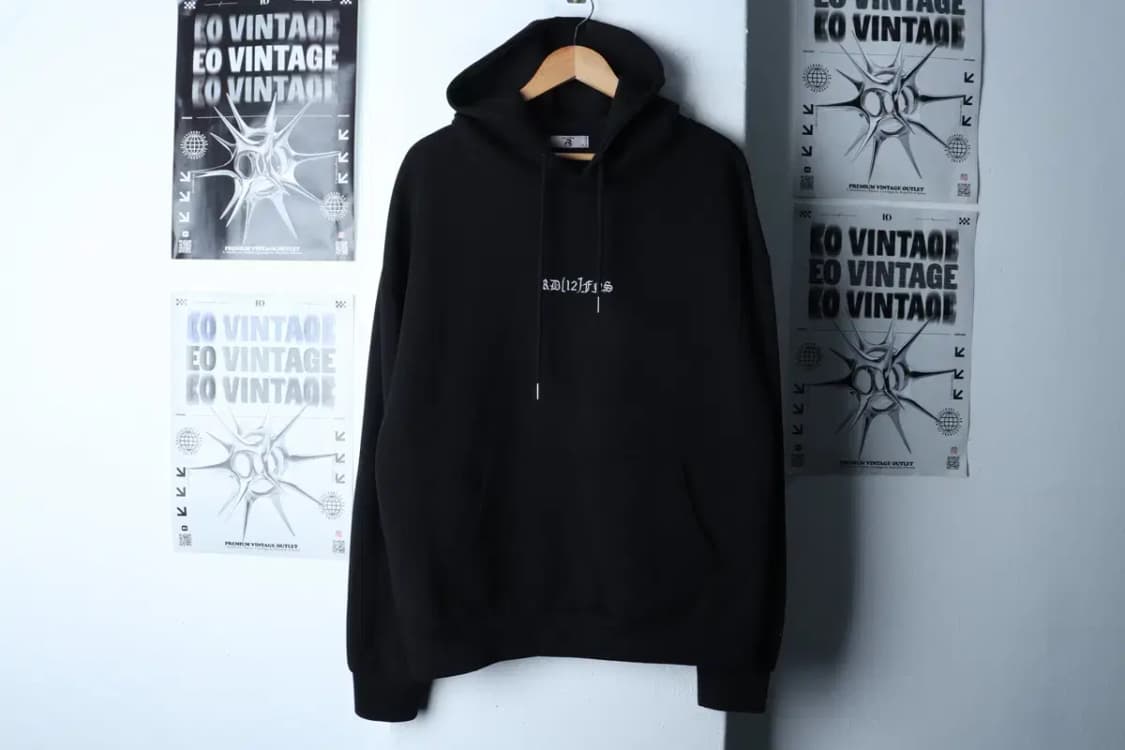 (XL-2XL) 브랜드빈티지 후드티셔츠 빅사이즈 레터링 블랙-16D96 상품이미지2