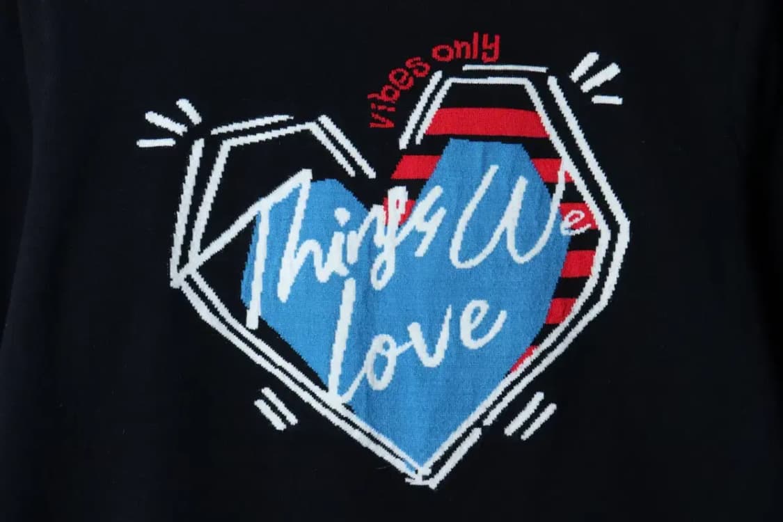 W(S) 앳코너 니트 빅로고 네이비 키치-16D97 상품이미지5