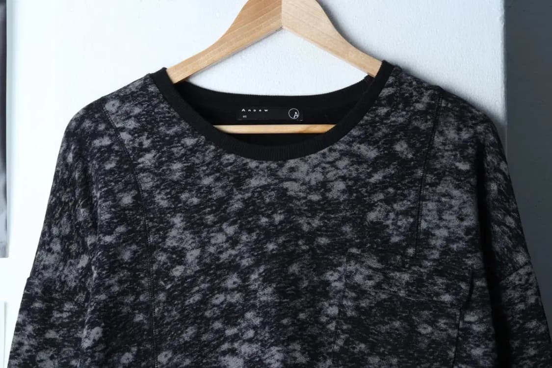 W(S) 앤듀 맨투맨 티셔츠 패턴 블랙 기모 올드스쿨-16D98 상품이미지3