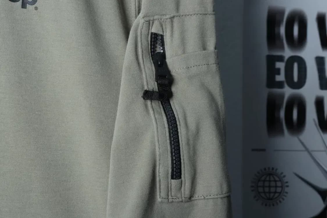 (M) 지프 긴팔티셔츠 포켓 카키 아메카지-16D99 상품이미지6