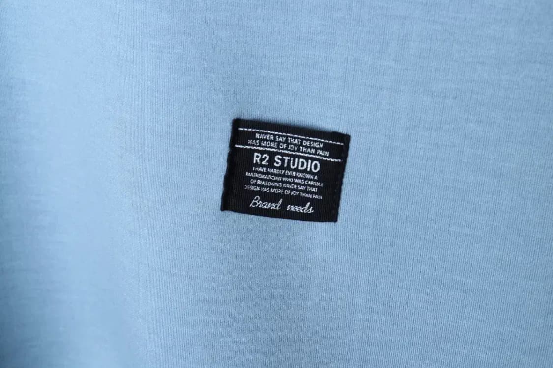 (F) 브랜드빈티지 맨투맨 티셔츠 루즈핏 연블루 폴리-16D9B 상품이미지5