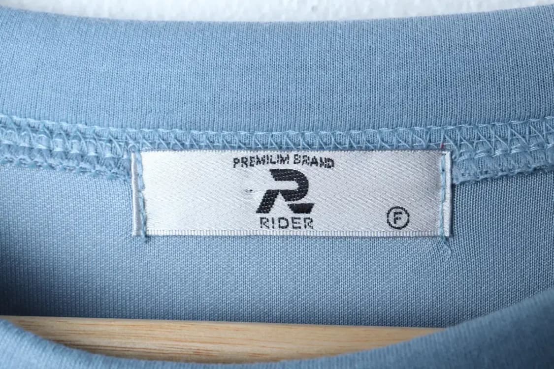 (F) 브랜드빈티지 맨투맨 티셔츠 루즈핏 연블루 폴리-16D9B 상품이미지6