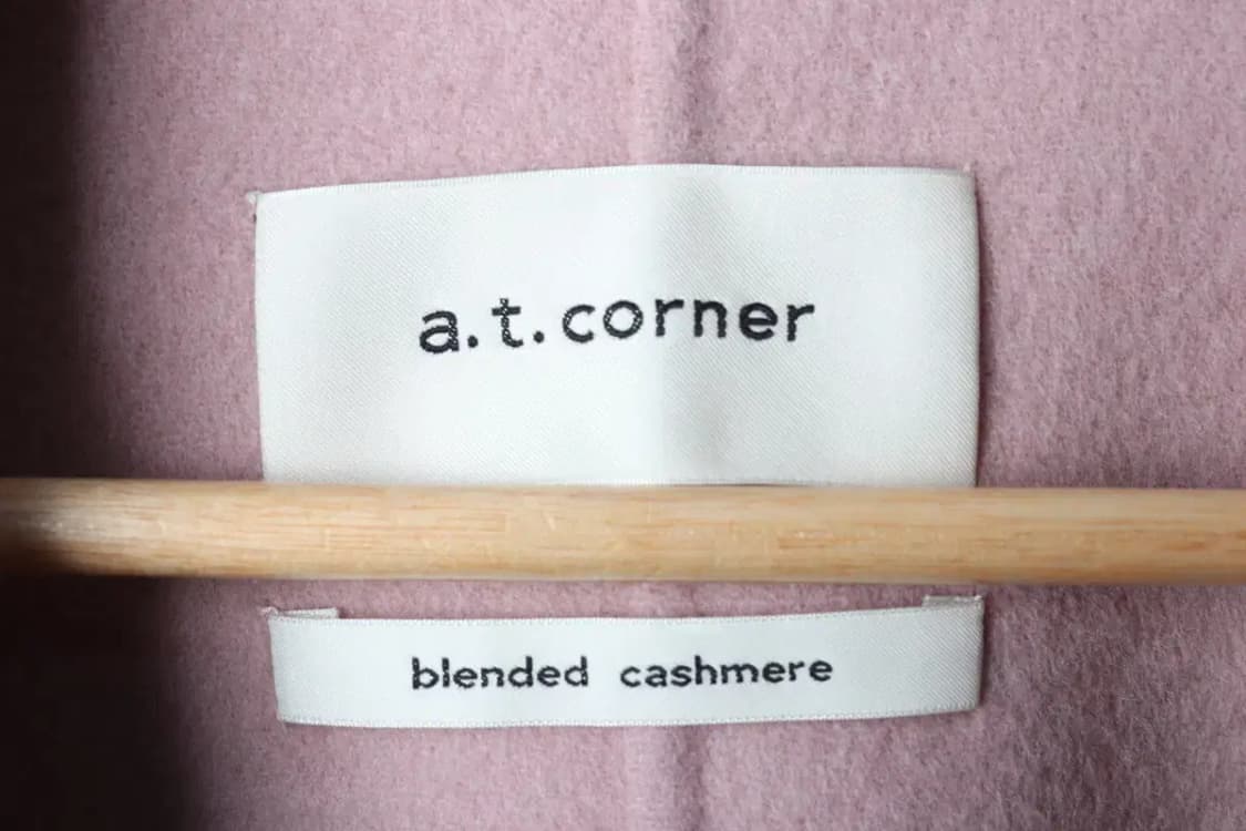 W(S) 앳코너 코트자켓 캐시미어 핑크 롱 딸기우유-16D9F 상품이미지5