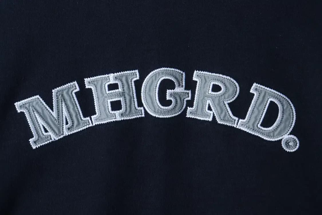 (L-2XL) 마하그리드 맨투맨 티셔츠 빅로고 네이비 올드스쿨-16DA1 상품이미지5