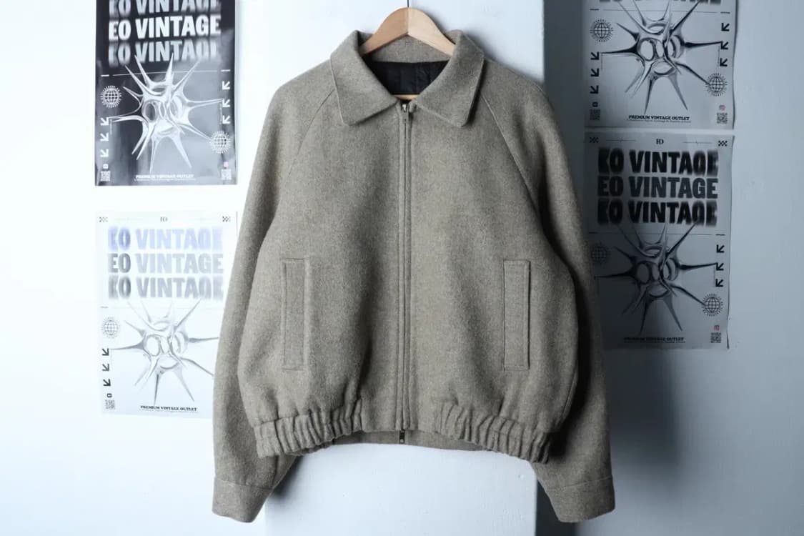 (S-M) 라퍼지스토어 집업 바람막이 점퍼자켓 블루종 오트밀-16E1D 상품이미지2