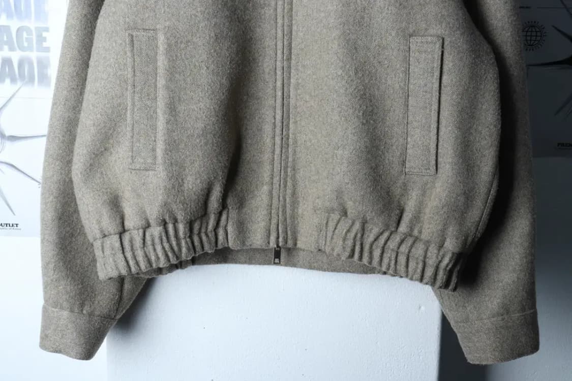 (S-M) 라퍼지스토어 집업 바람막이 점퍼자켓 블루종 오트밀-16E1D 상품이미지4