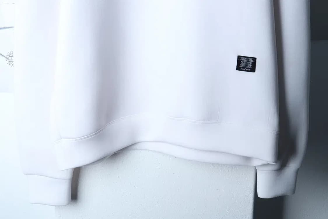 (F) 브랜드빈티지 맨투맨 티셔츠 빅사이즈 화이트 폴리 무지-16E1F 상품이미지4