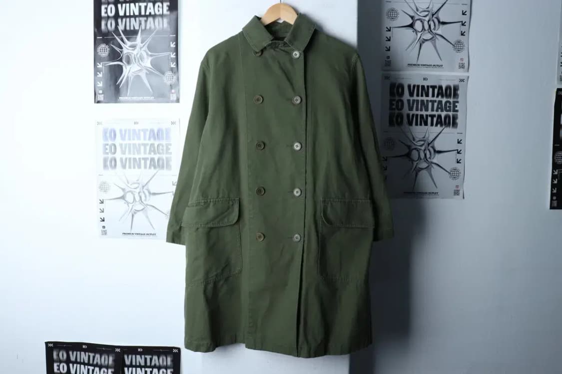 W(S) 스튜디오 톰보이 코트자켓 더블 카키 아메카지 면-16E23 상품이미지2
