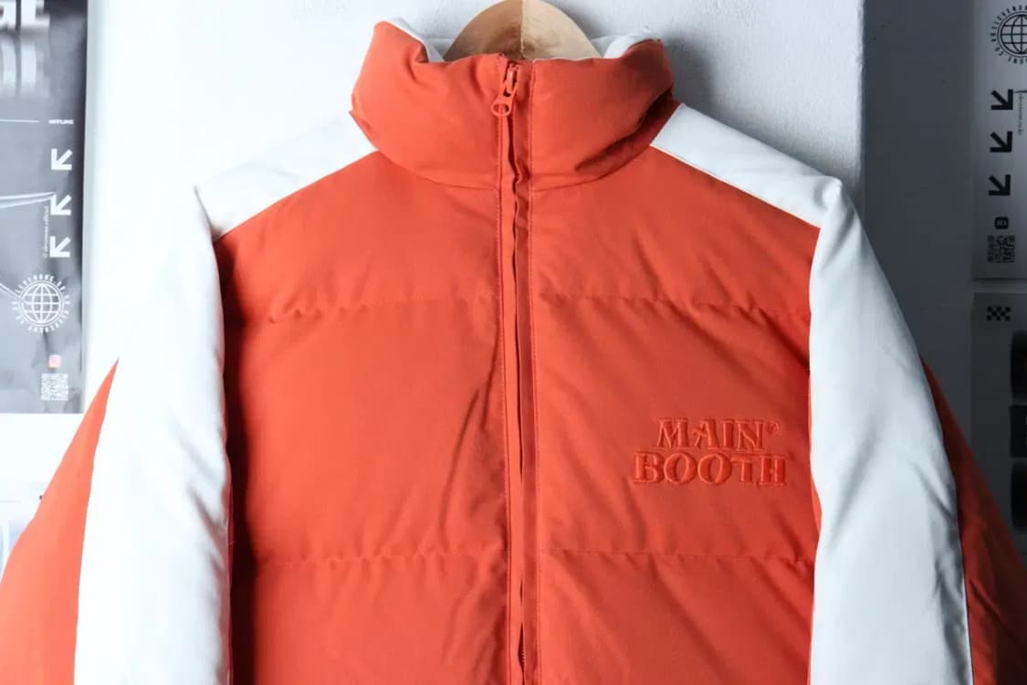 (S-L) 메인부스 패딩 점퍼자켓 오버핏 덕다운 오렌지 푸퍼-16E29 상품이미지3