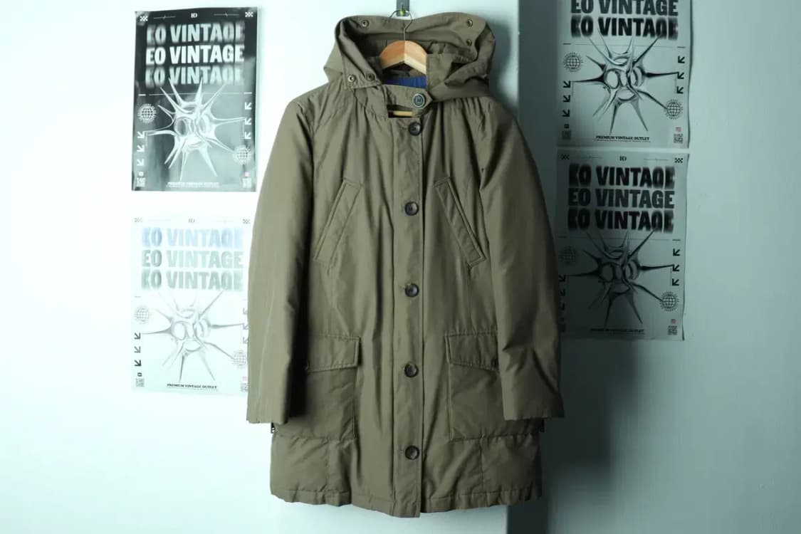 W(M-L) 자라 패딩 점퍼자켓 야상 카키 롱 아메카지 개파카-16E2A 상품이미지2