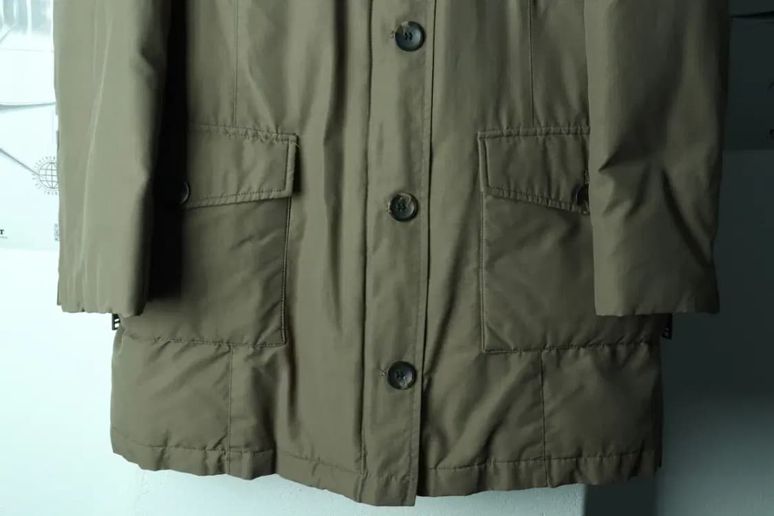 W(M-L) 자라 패딩 점퍼자켓 야상 카키 롱 아메카지 개파카-16E2A 상품이미지4