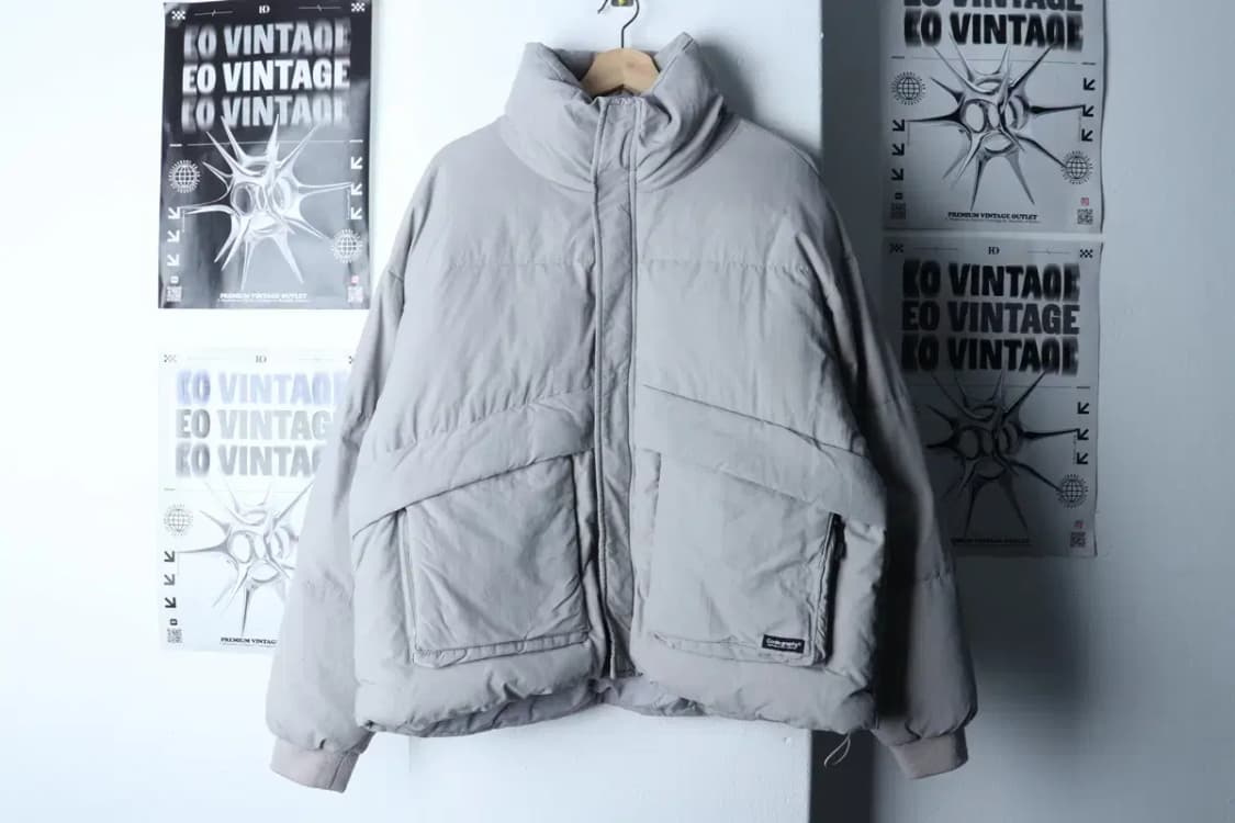 (M-XL) 코드그라피 패딩 점퍼자켓 덕다운 푸퍼 그레이-16E2D 상품이미지2