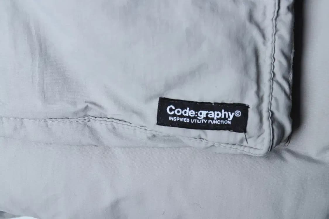 (M-XL) 코드그라피 패딩 점퍼자켓 덕다운 푸퍼 그레이-16E2D 상품이미지5