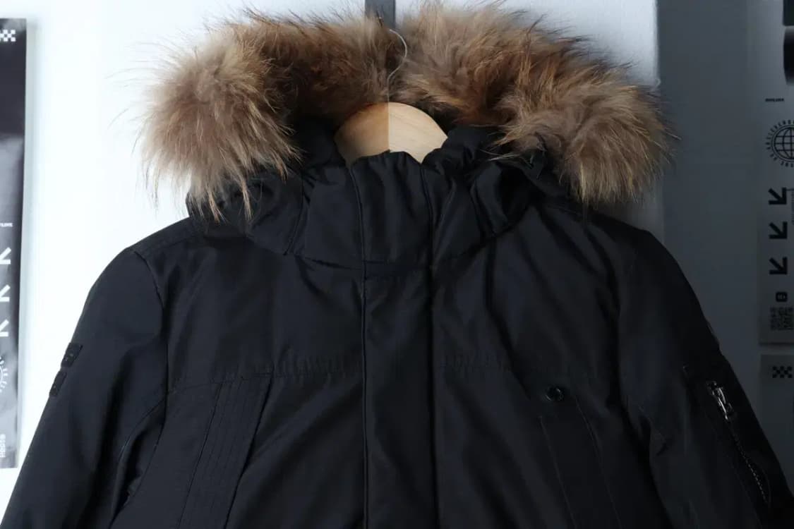 (M-L) 밀레 패딩 점퍼자켓 야상 덕다운 블랙 퍼-16E30 상품이미지3