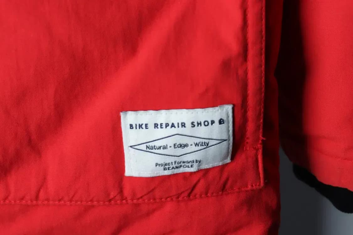 (S) 빈폴 패딩 점퍼자켓 덕다운 레드 올드스쿨-16E31 상품이미지5