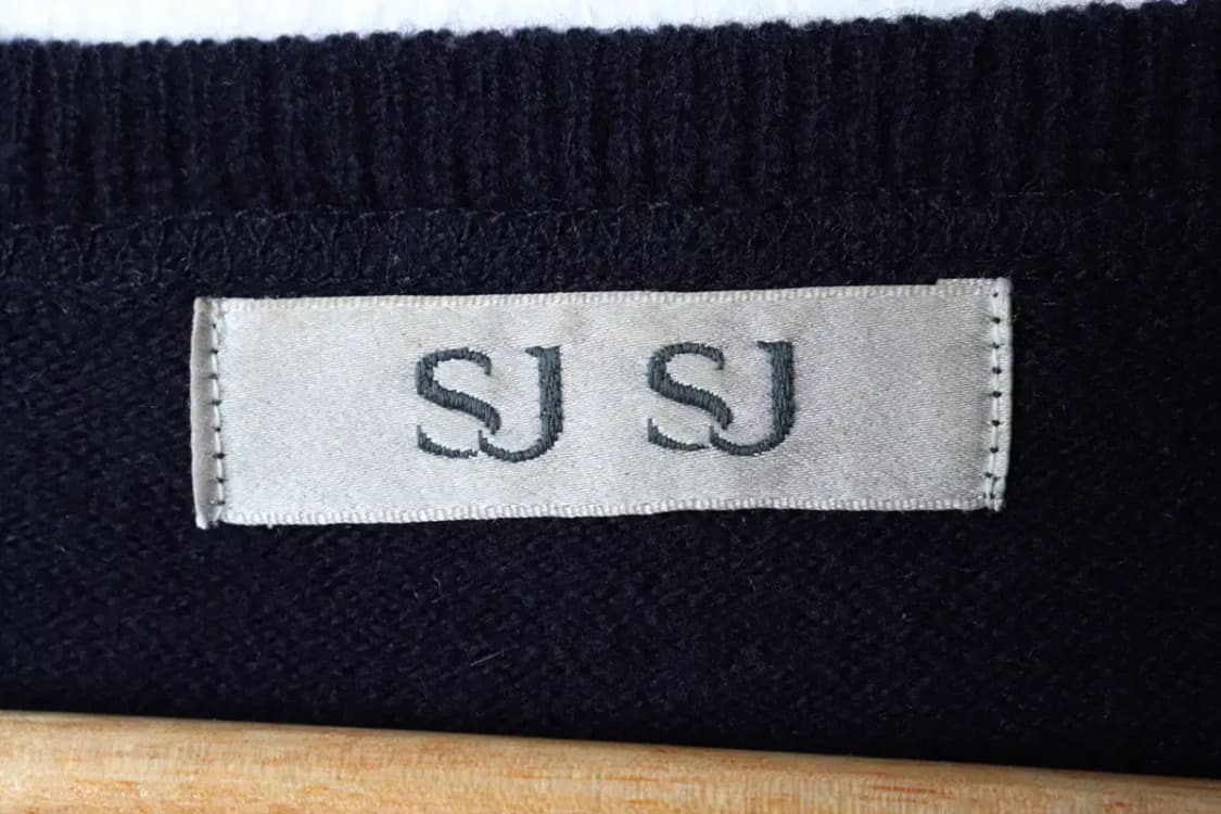 W(F) 니트 한섬 스트라이프 네이비-16E32 상품이미지5