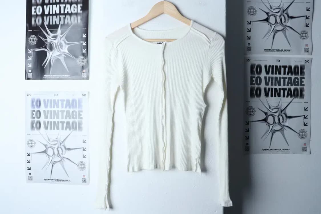 W(S) 메종 마르지엘라 니트 슬림 크롭 화이트 이태리-16E36 상품이미지2