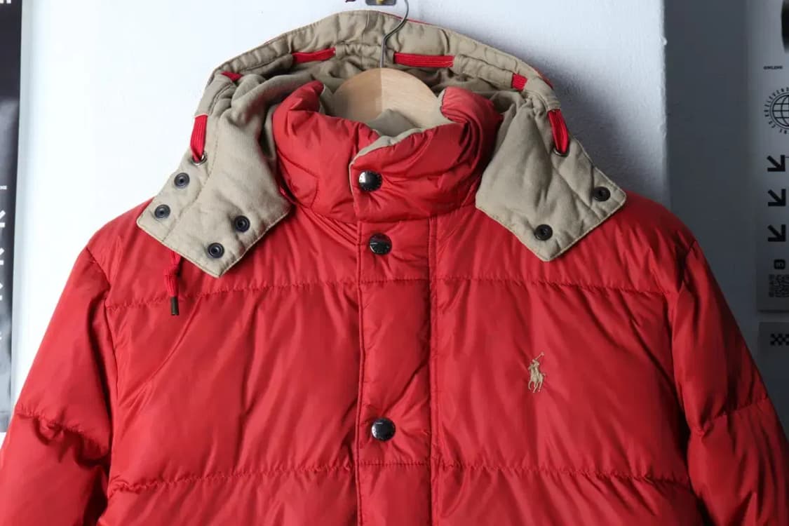 (M-L) 폴로 랄프로렌 패딩 점퍼자켓 구스다운 90년대-16E41 상품이미지3