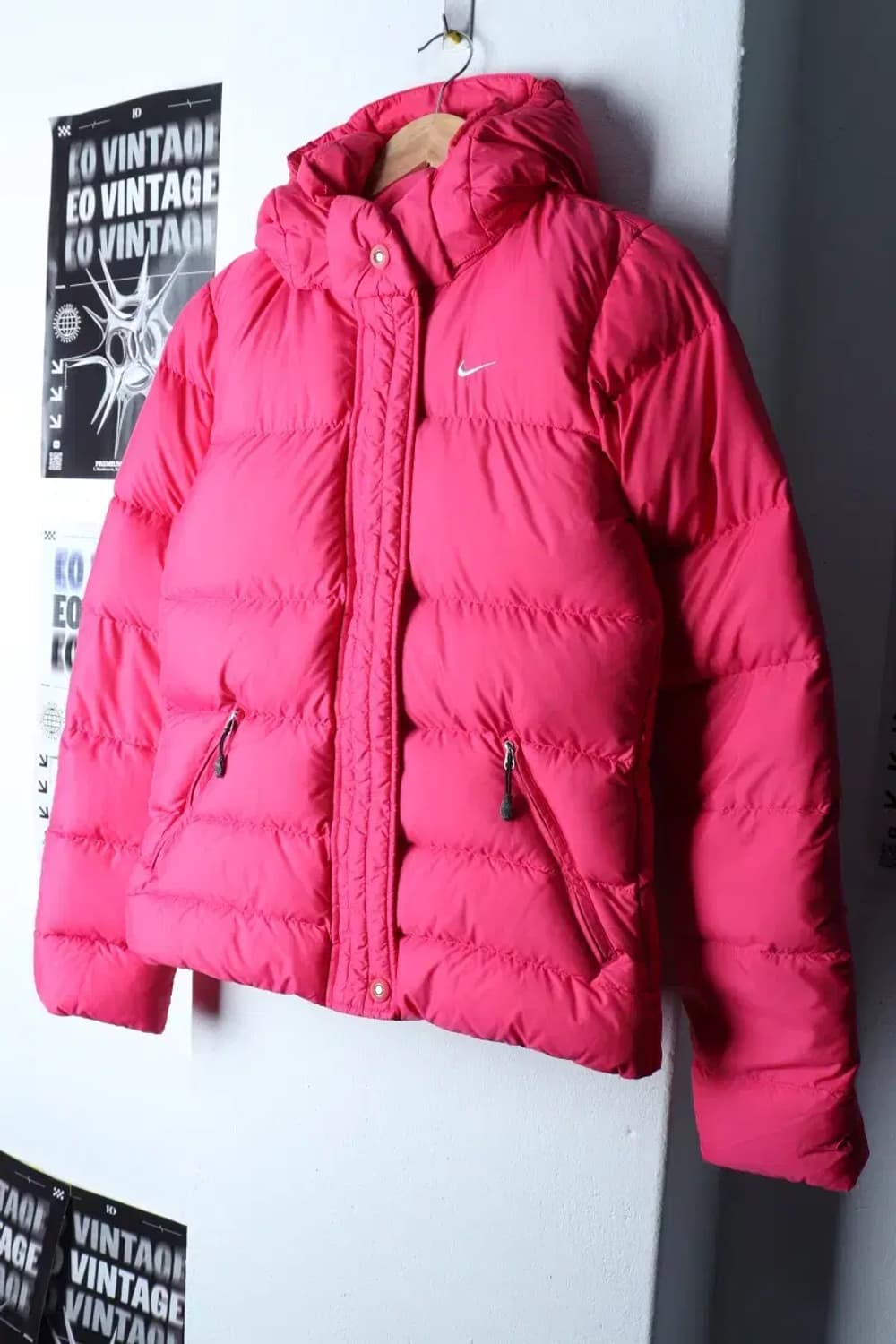 W(M) 나이키 패딩 점퍼자켓 덕다운 핑크 올드스쿨 푸퍼-16E42 상품이미지1