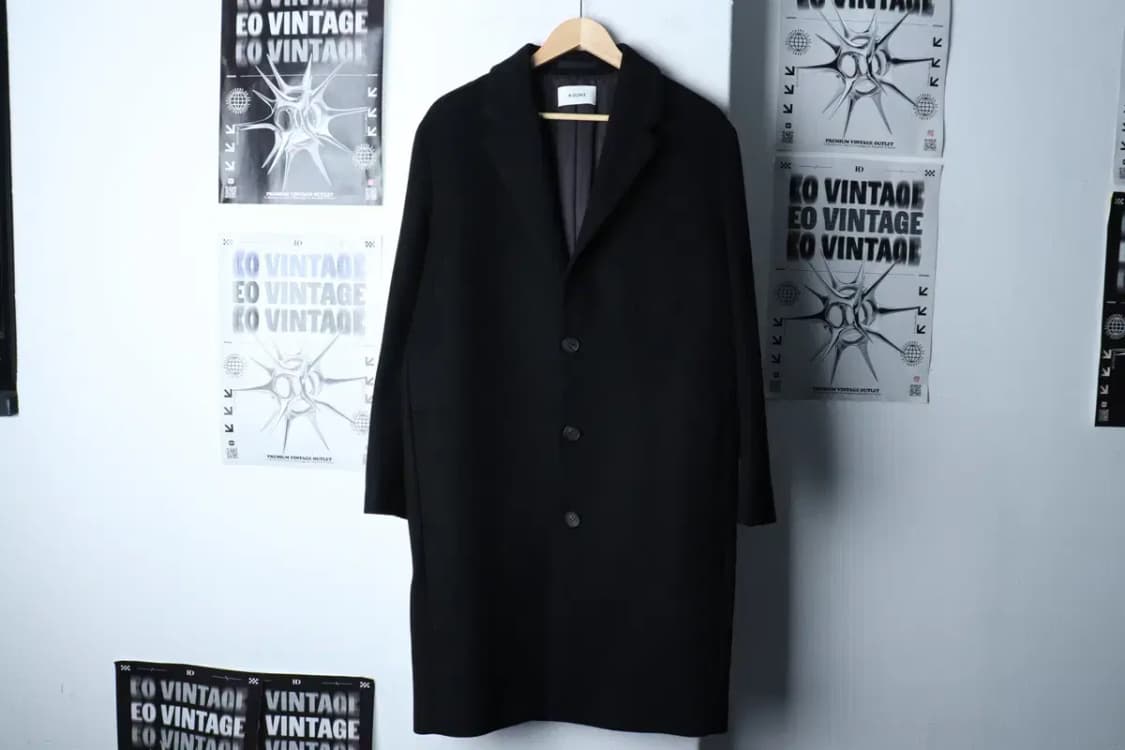 (S) 인사일런스 코트자켓 싱글 캐시미어 블랙-16E45 상품이미지2