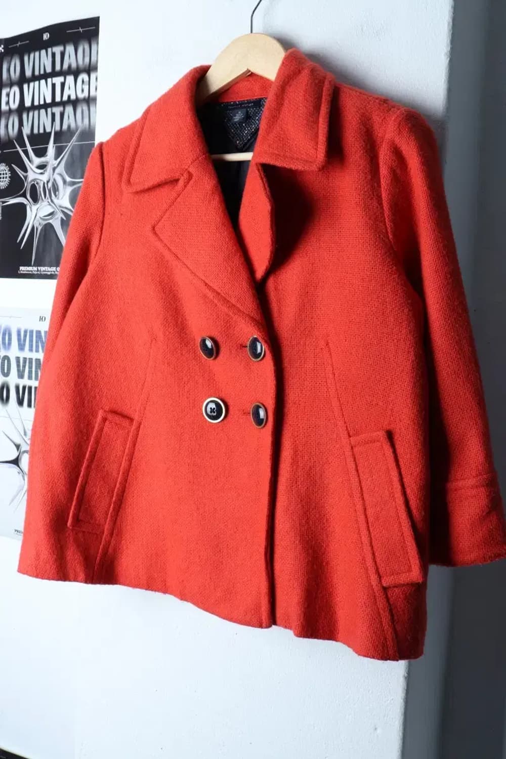 W(M) 타미힐피거 코트자켓 더블 오렌지 숏-16E46 상품이미지1