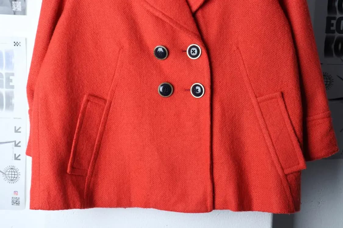 W(M) 타미힐피거 코트자켓 더블 오렌지 숏-16E46 상품이미지4