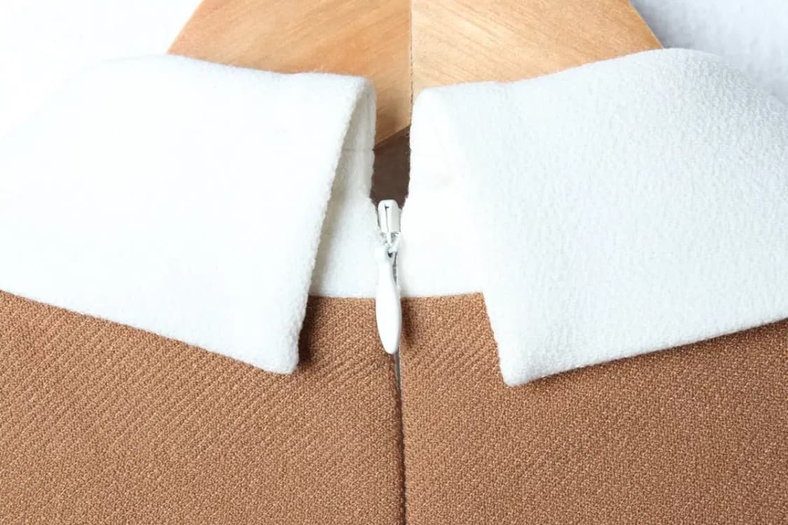 W(M) 마쥬 드레스 원피스 카라 브라운 브로치-16E47 상품이미지6