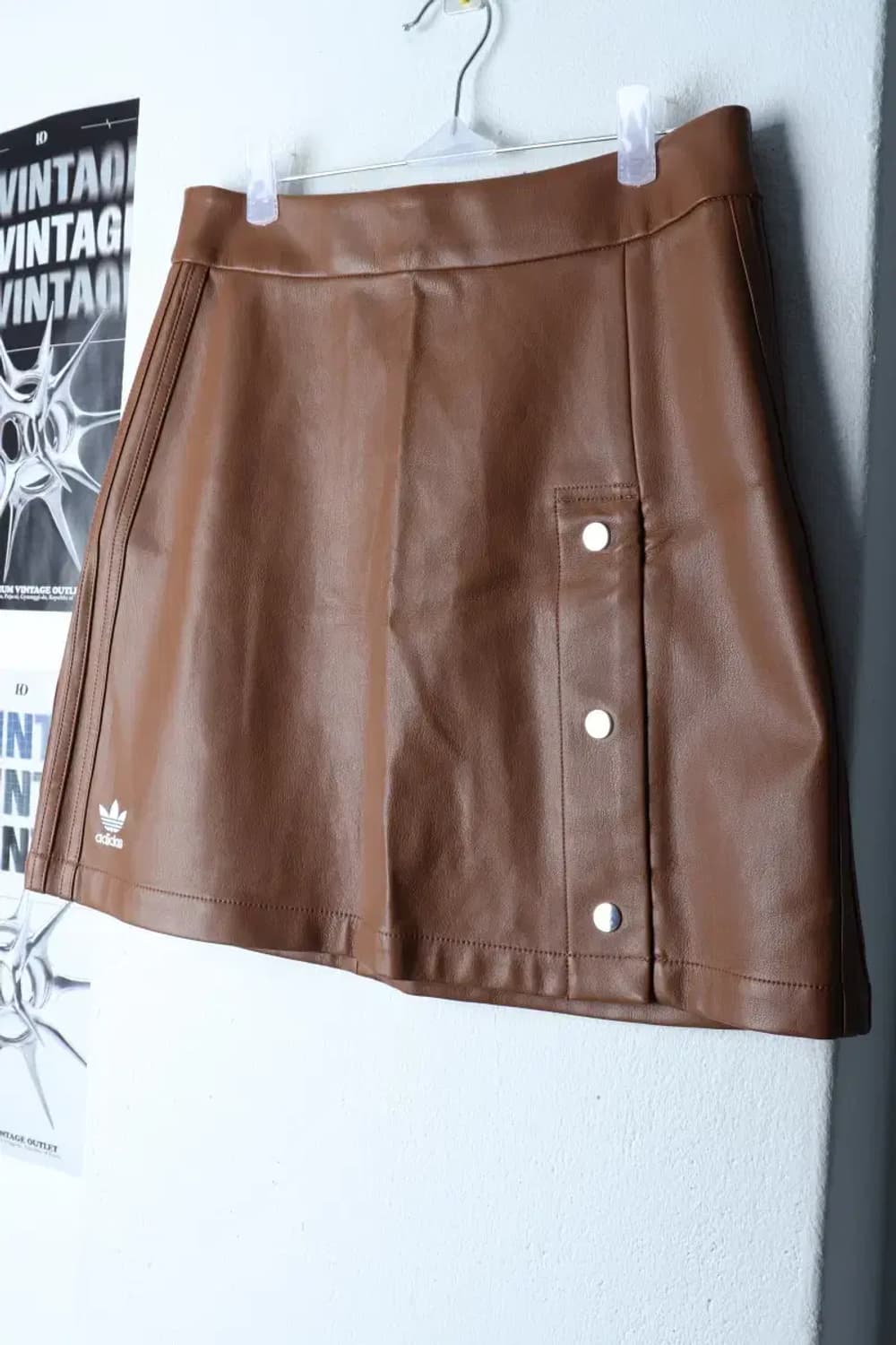 W(M) 아디다스 스커트 치마 오리지널 레더 기모 브라운-23CB 상품이미지1