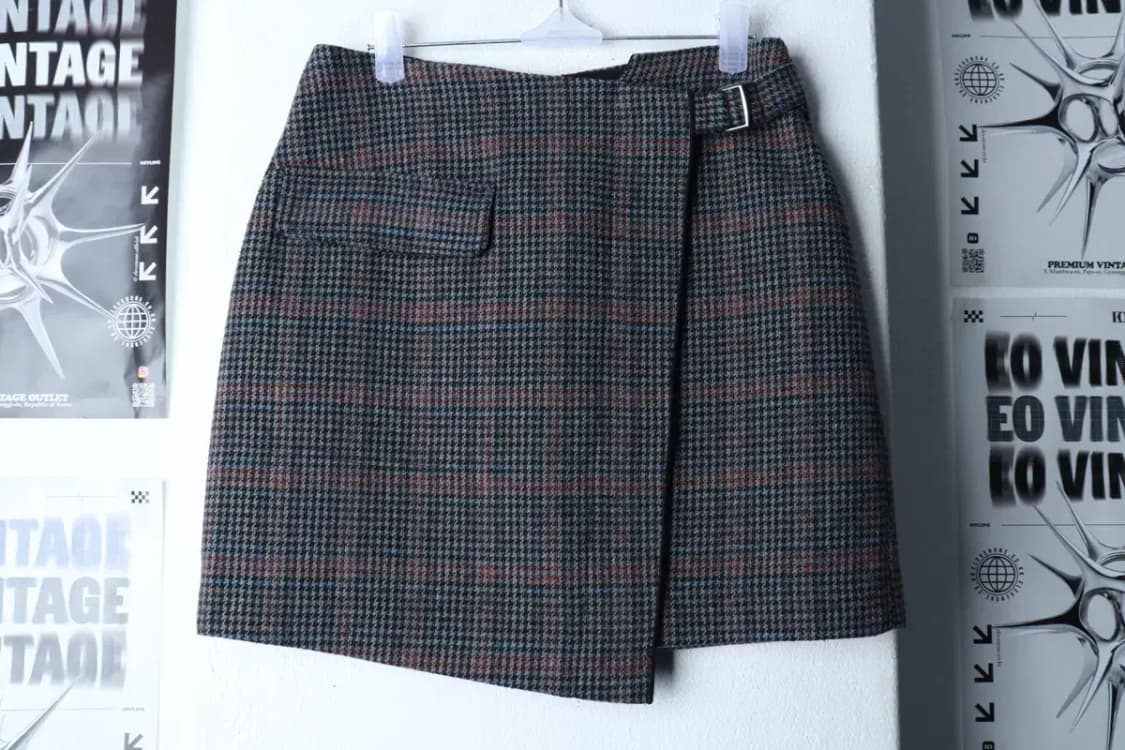 W(S) 로엠 스커트 치마 A라인 트위드 컬러믹스-23CC 상품이미지2